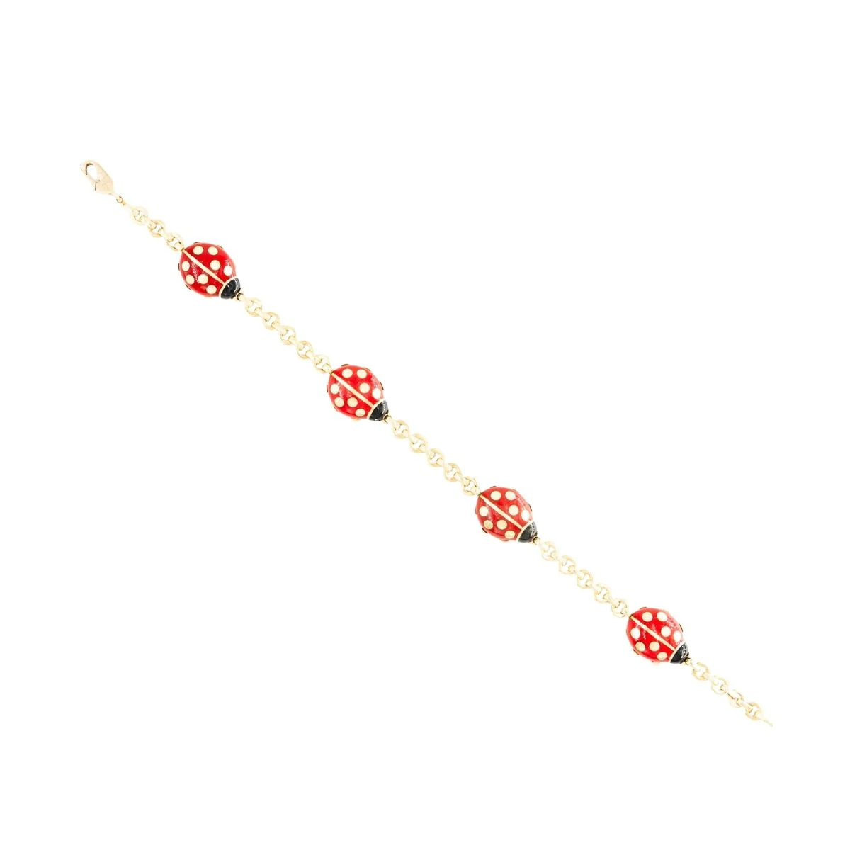 Bracelet CARTIER "Coccinelles" en or jaune et émail - Image 3