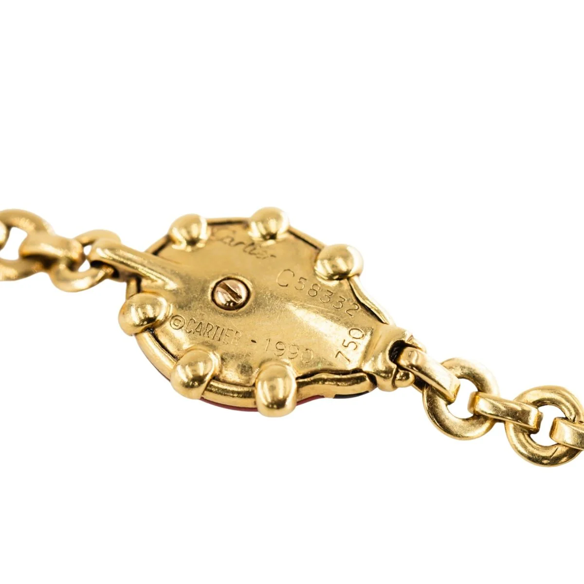 Bracelet CARTIER "Coccinelles" en or jaune et émail - Image 6