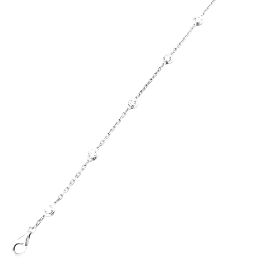Bracelet CARTIER  "Diamants légers" en or blanc et diamants - Image 2