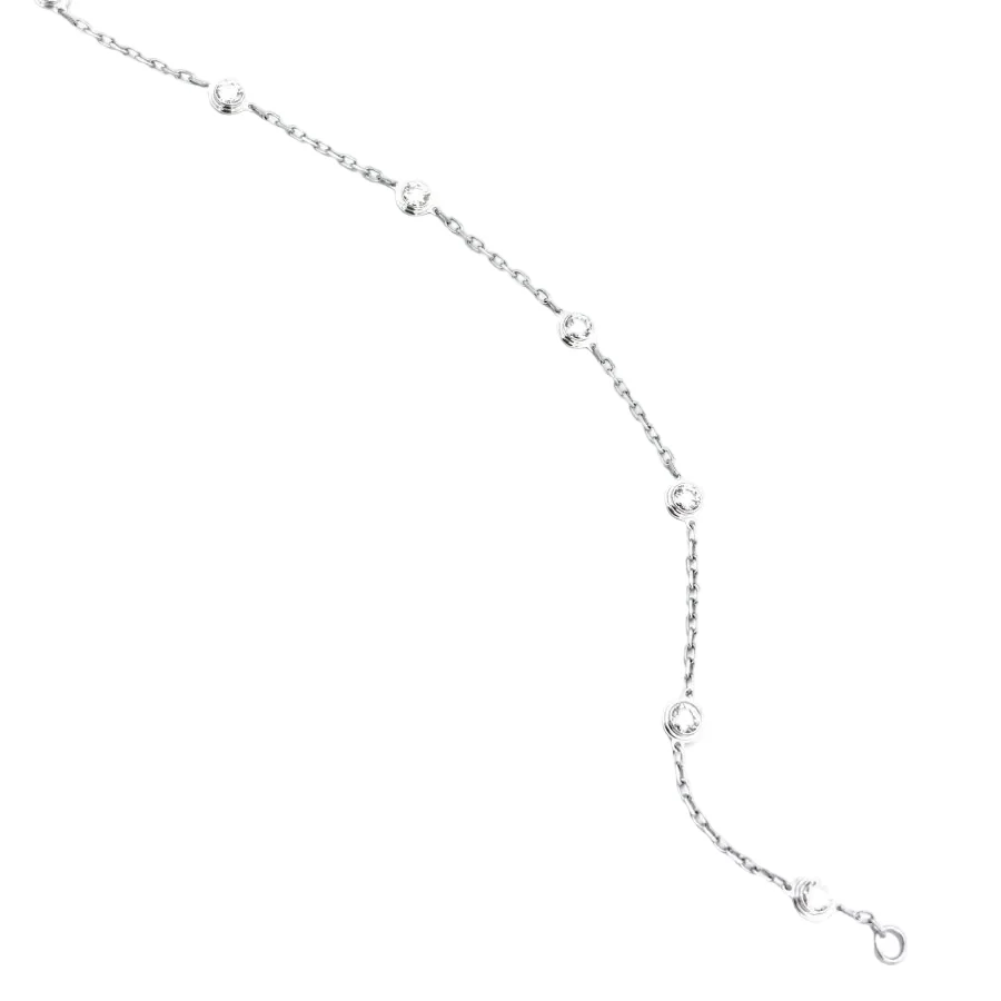 Bracelet CARTIER  "Diamants légers" en or blanc et diamants - Image 3