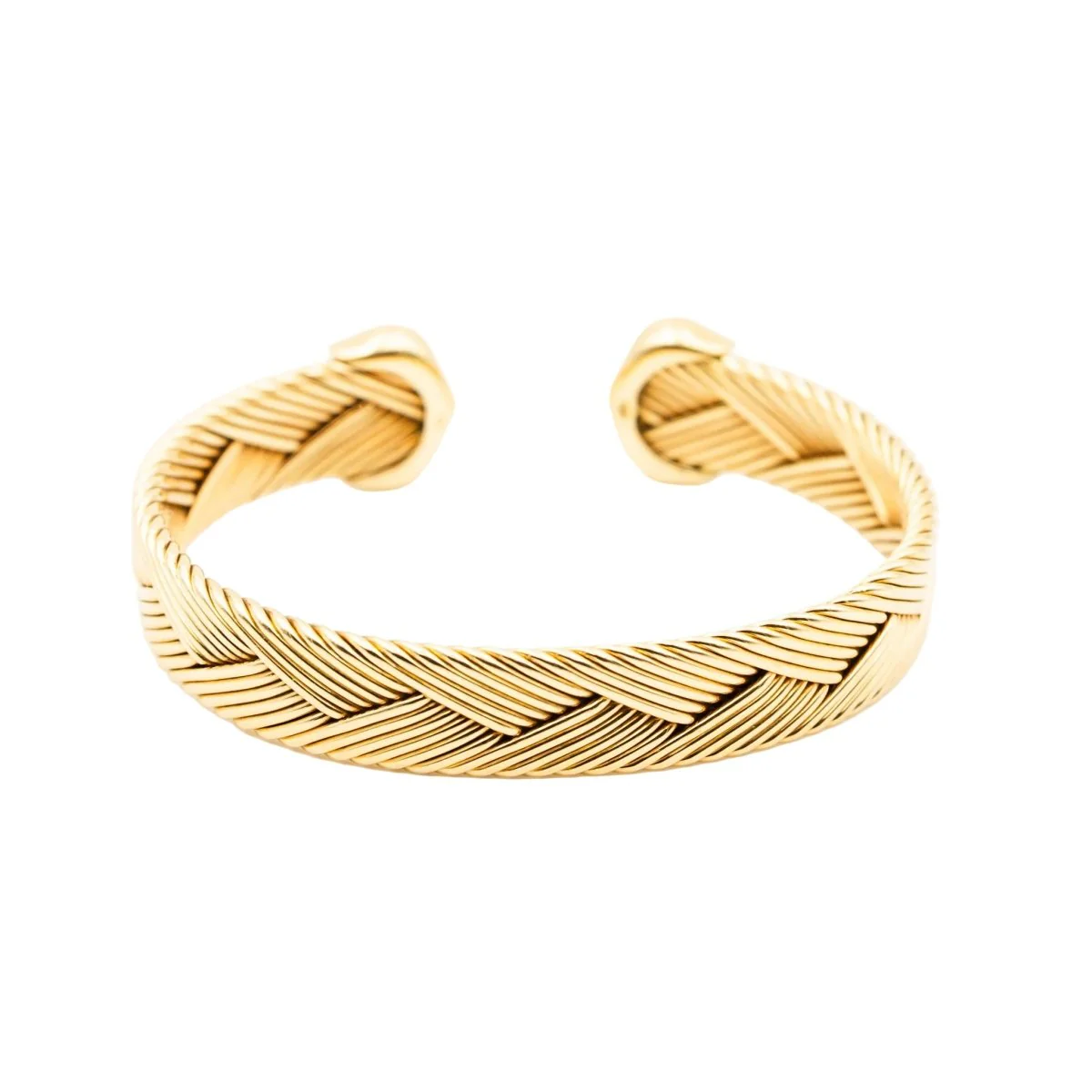 Bracelet Jonc CARTIER "Double C" en or jaune - Image 2