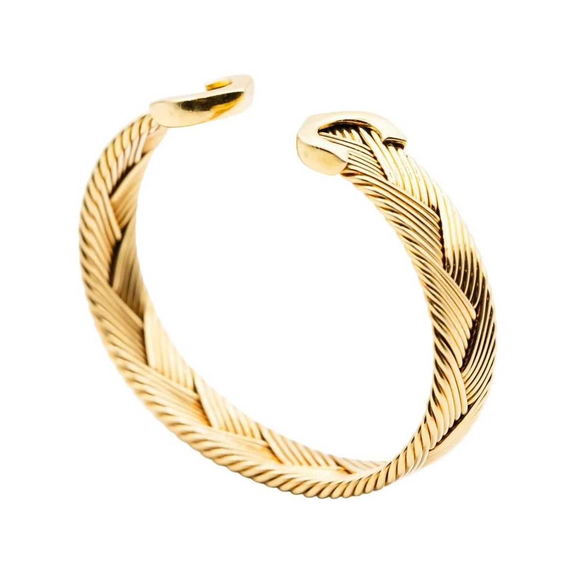 Bracelet Jonc CARTIER "Double C" en or jaune - Image 3