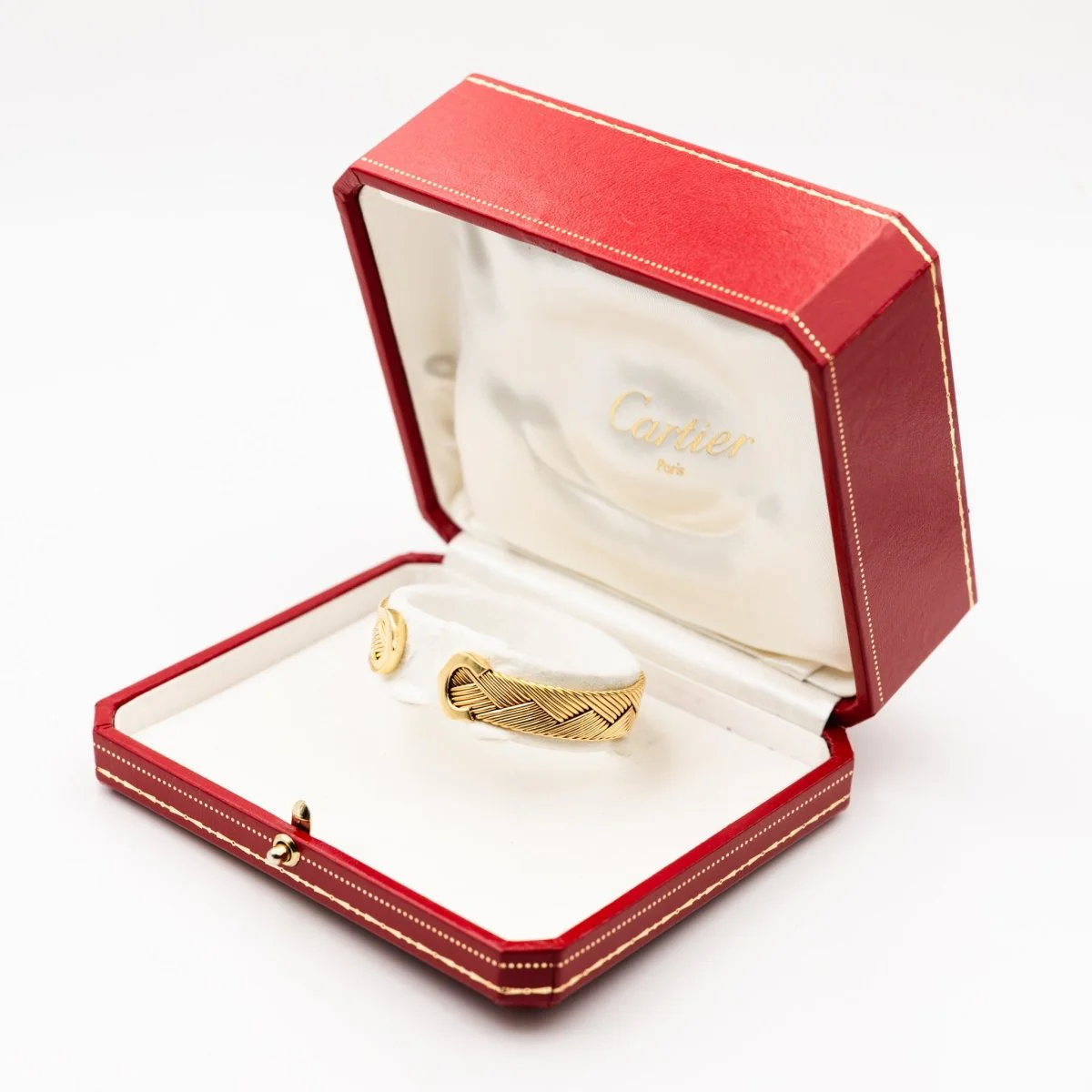 Bracelet Jonc CARTIER "Double C" en or jaune - Image 4