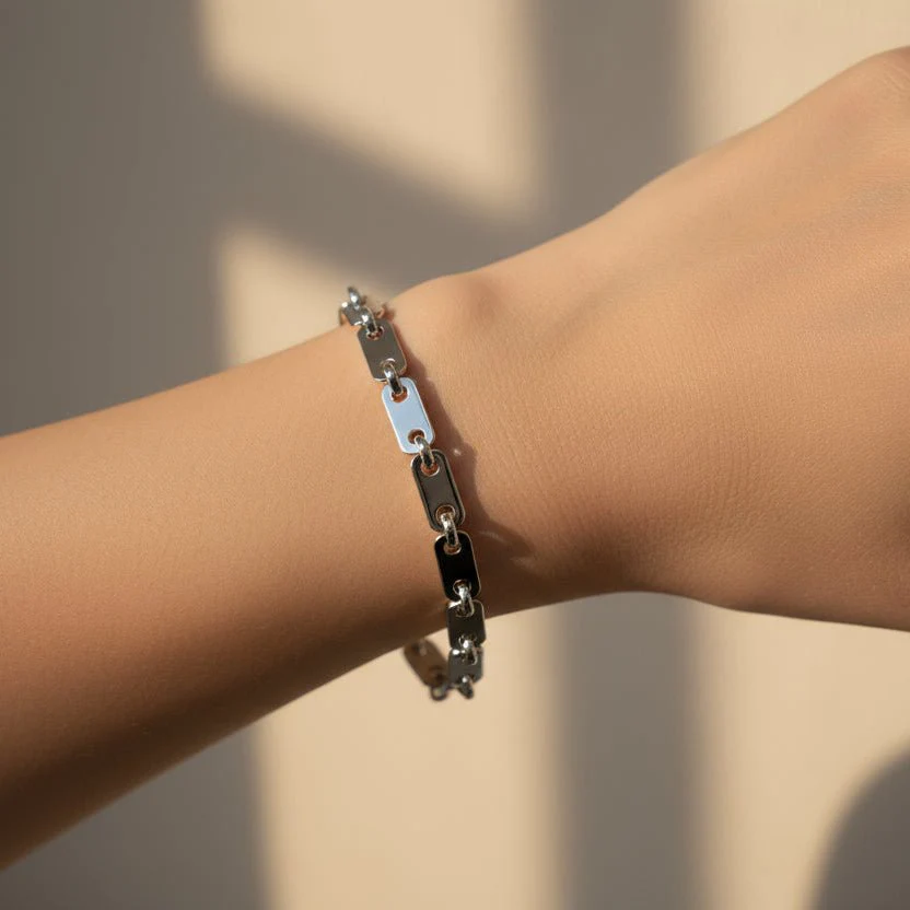 Bracelet Maille CARTIER "Fidelity" en or blanc - Image 2