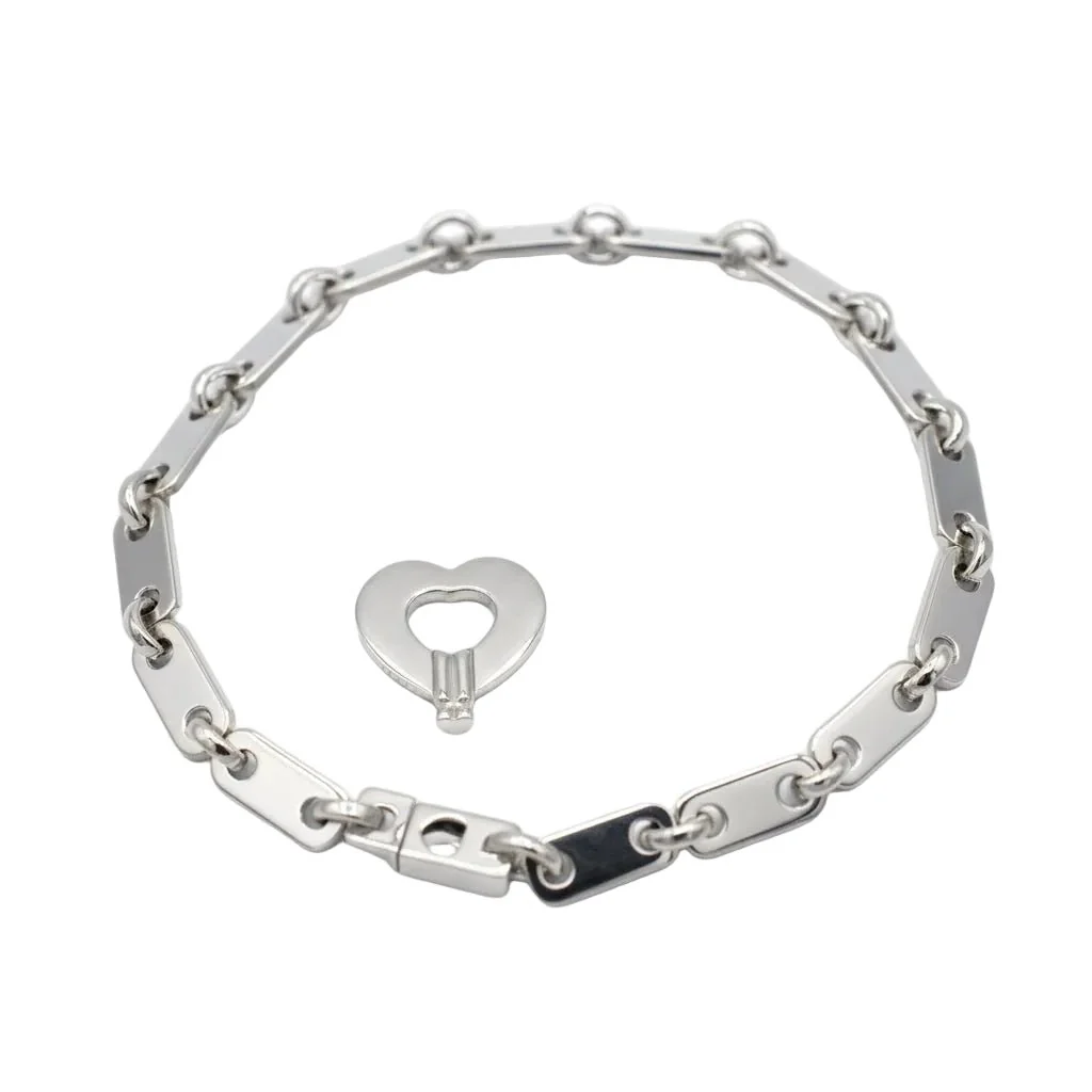 Bracelet Maille CARTIER "Fidelity" en or blanc - Image 3