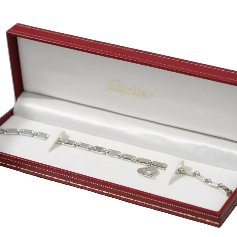 Bracelet Maille CARTIER "Fidelity" en or blanc - Image 8