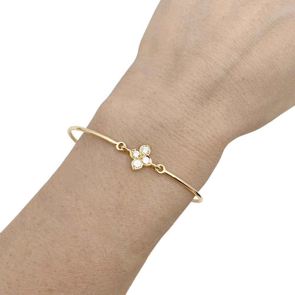 Bracelet CARTIER "Inde Mystérieuse" en or jaune et diamants - Image 2