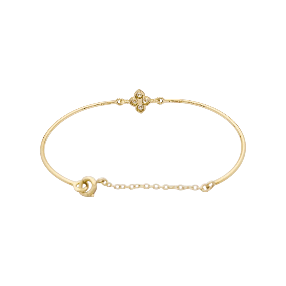 Bracelet CARTIER "Inde Mystérieuse" en or jaune et diamants - Image 4