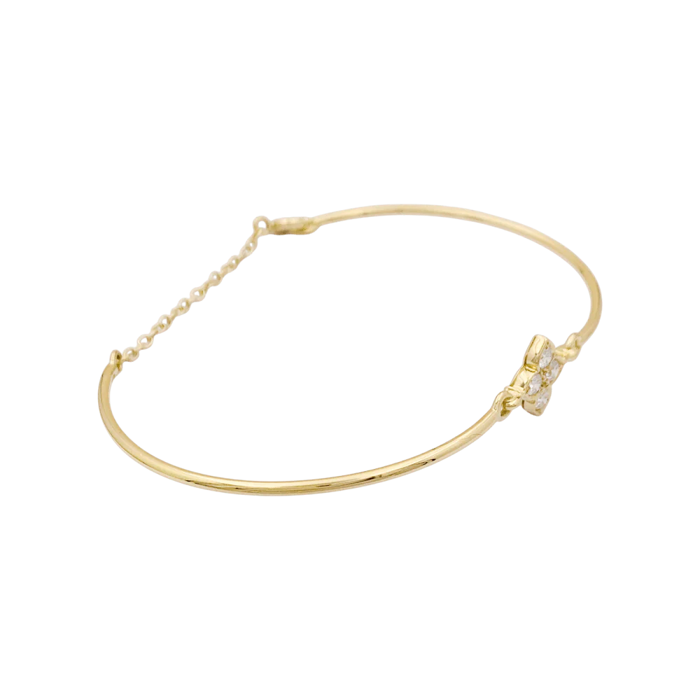 Bracelet CARTIER "Inde Mystérieuse" en or jaune et diamants - Image 5