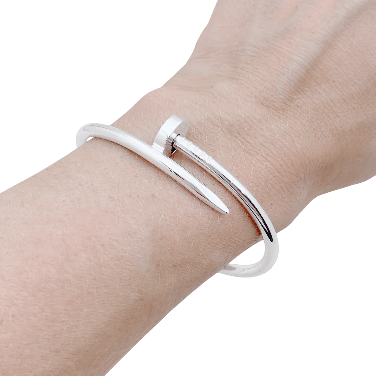 Bracelet Jonc CARTIER "Juste un Clou" en or blanc - Image 2