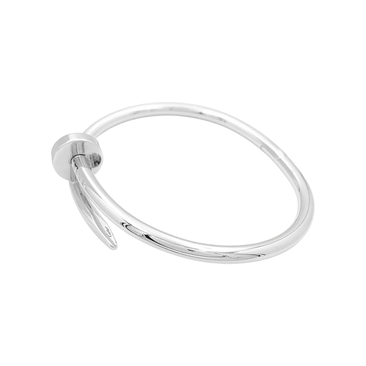 Bracelet Jonc CARTIER "Juste un Clou" en or blanc - Image 3