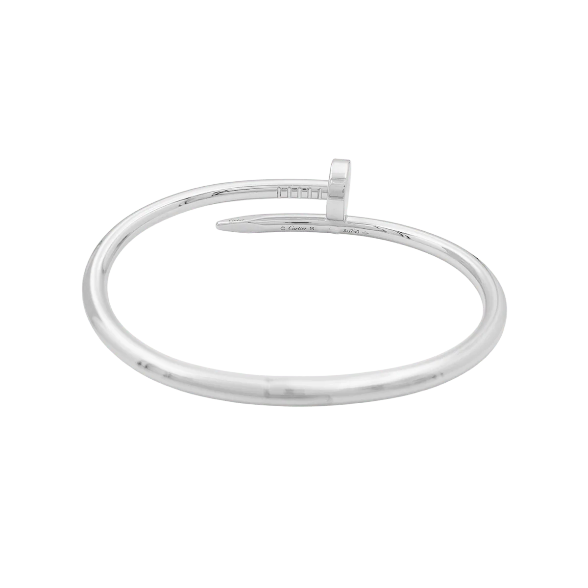 Bracelet Jonc CARTIER "Juste un Clou" en or blanc - Image 4