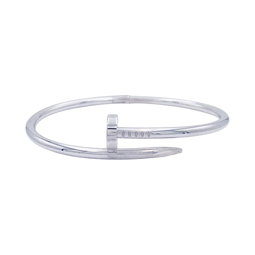 Bracelet Cartier, "Juste un clou", or blanc.