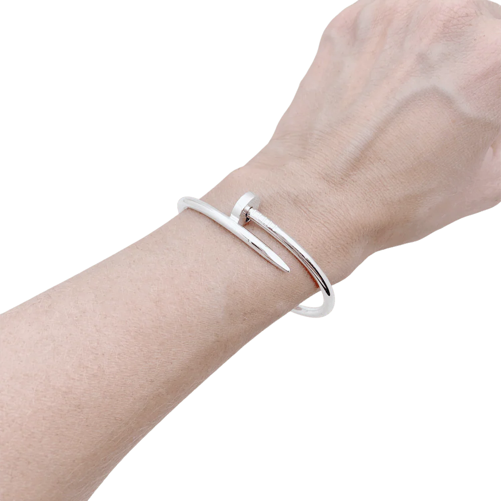 Bracelet Jonc CARTIER "Juste Un Clou" en or blanc - Image 2