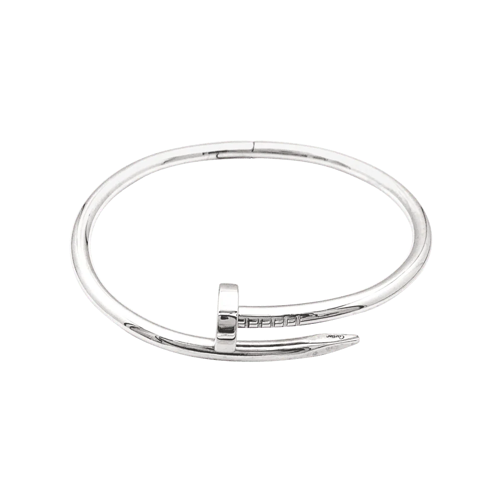 Bracelet Jonc CARTIER "Juste Un Clou" en or blanc - Image 3