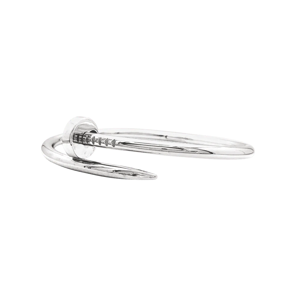 Bracelet Jonc CARTIER "Juste Un Clou" en or blanc - Image 4
