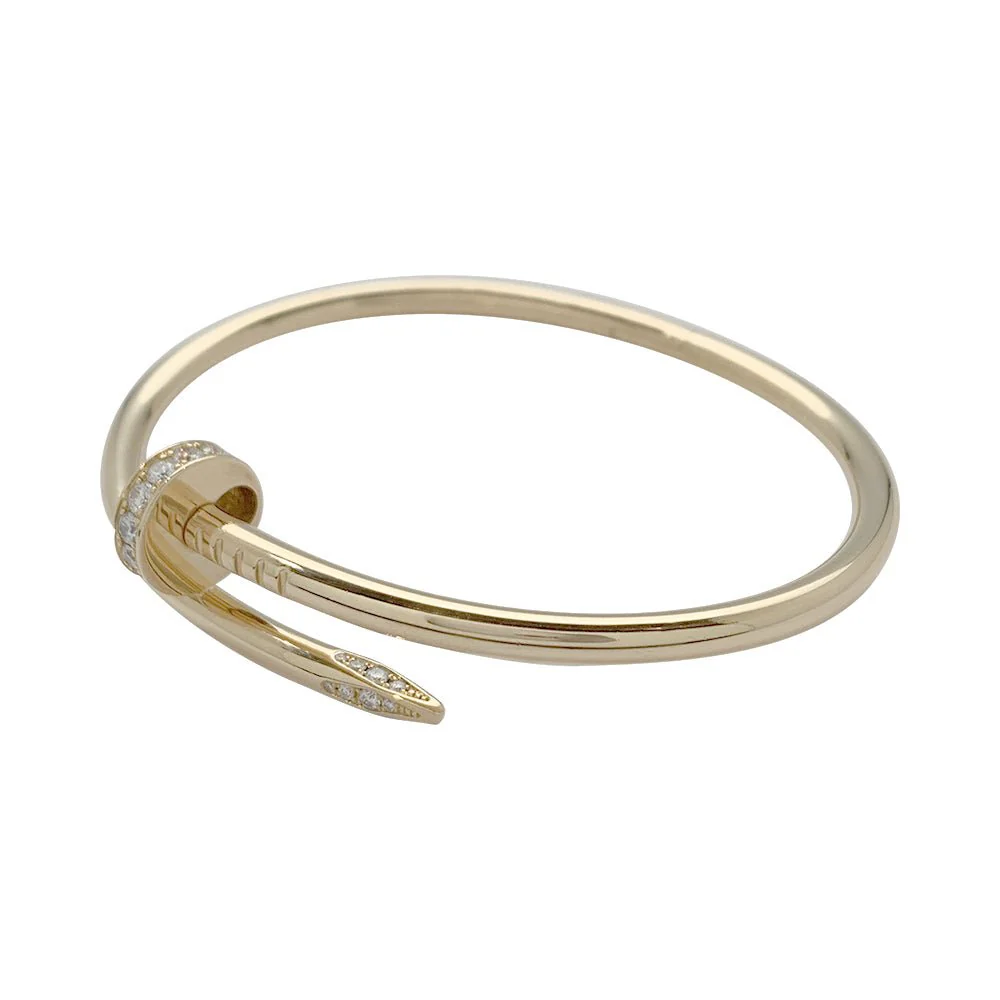 Bracelet Cartier, "Juste un clou", or jaune, diamants - Image 3
