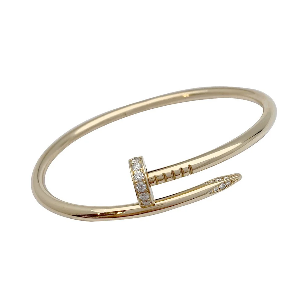 Bracelet Cartier, "Juste un clou", or jaune, diamants - Image 4