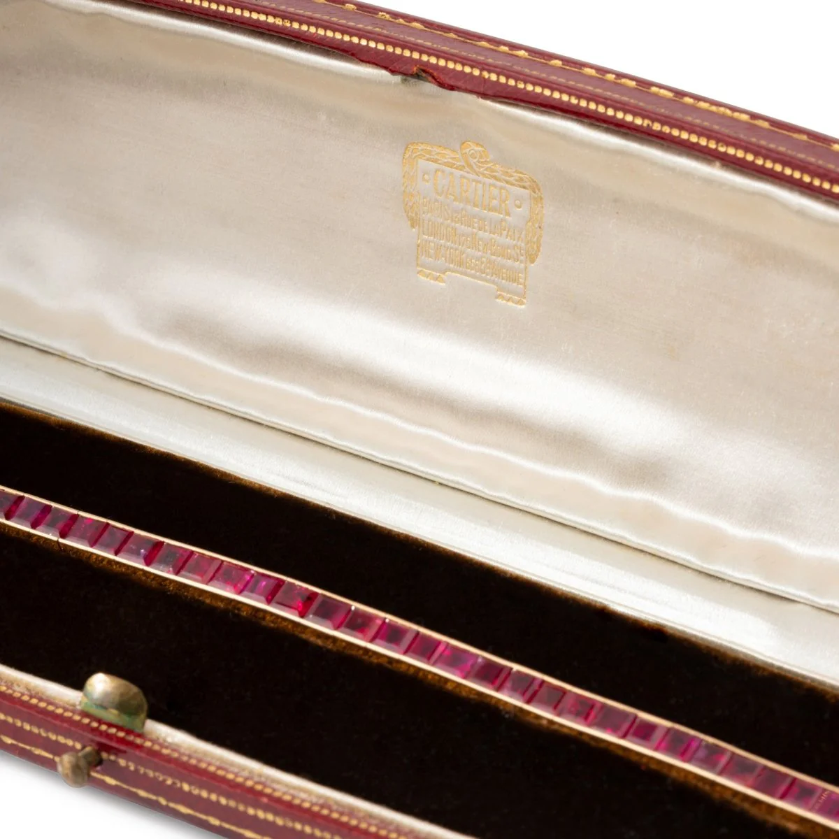 Bracelet CARTIER Ligne tennis en or jaune et rubis - Image 6