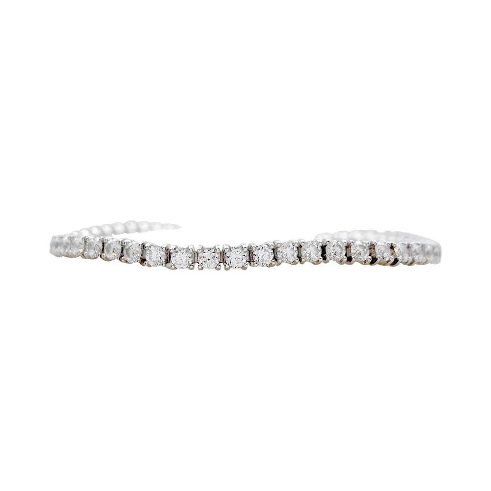 Bracelet CARTIER "Lignes Essentielles" en or blanc et diamants - Image 2