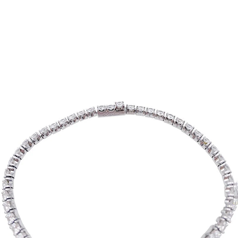 Bracelet CARTIER "Lignes Essentielles" en or blanc et diamants - Image 3