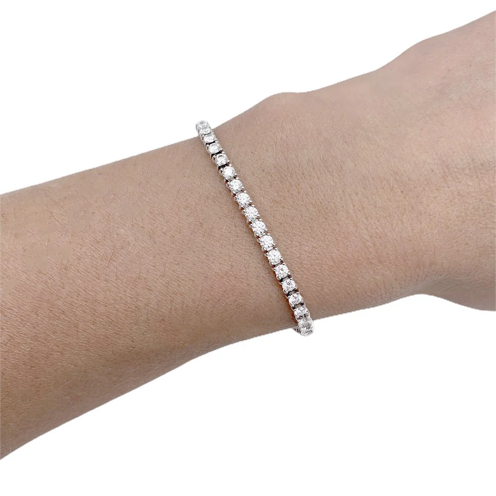 Bracelet CARTIER "Lignes Essentielles" en or blanc et diamants - Image 7