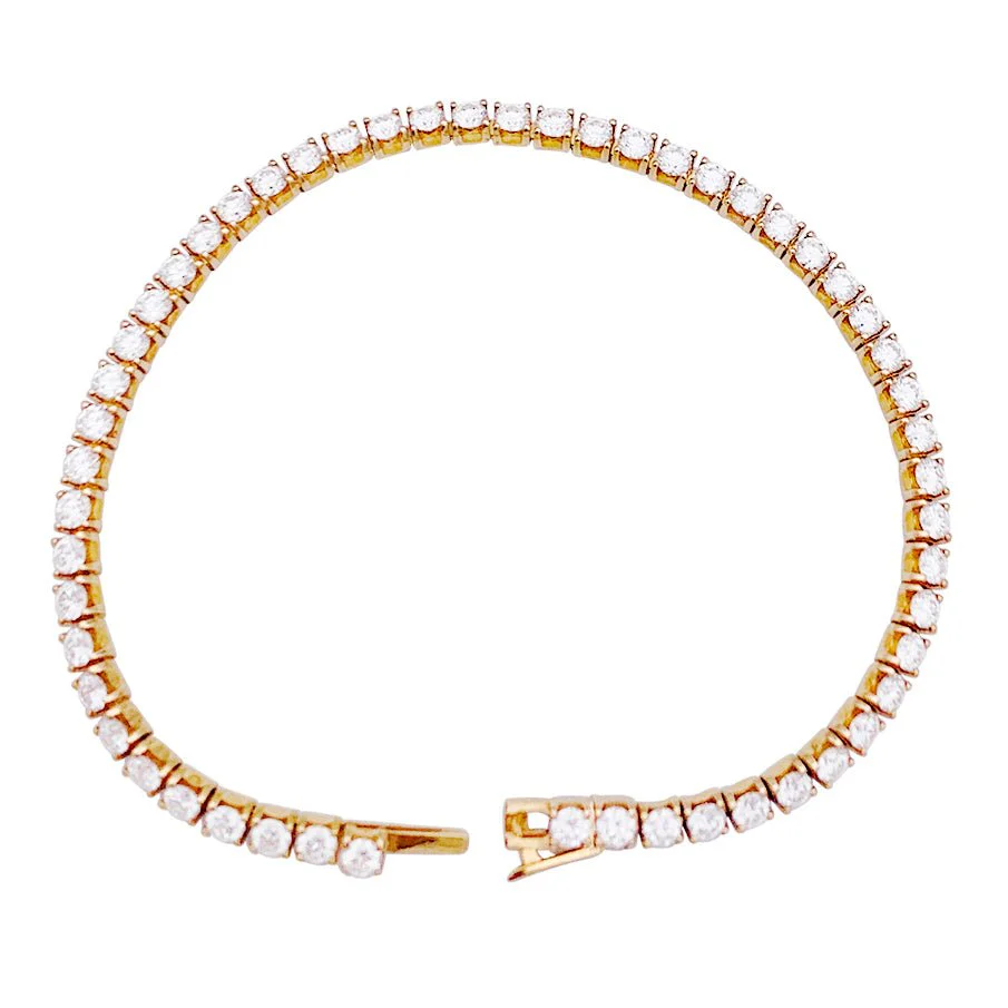 Bracelet CARTIER "Lignes Essentielles" en or rose et diamants. - Image 3