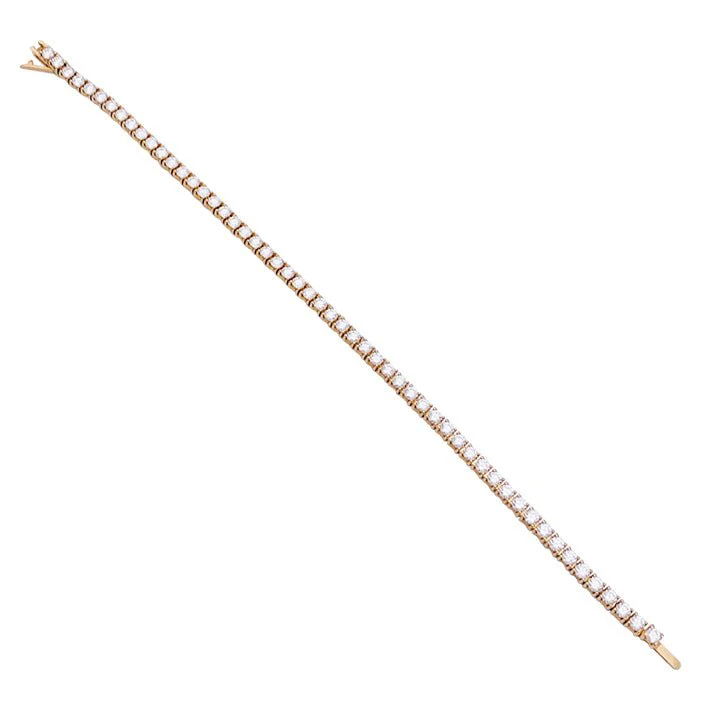 Bracelet CARTIER "Lignes Essentielles" en or rose et diamants. - Image 4
