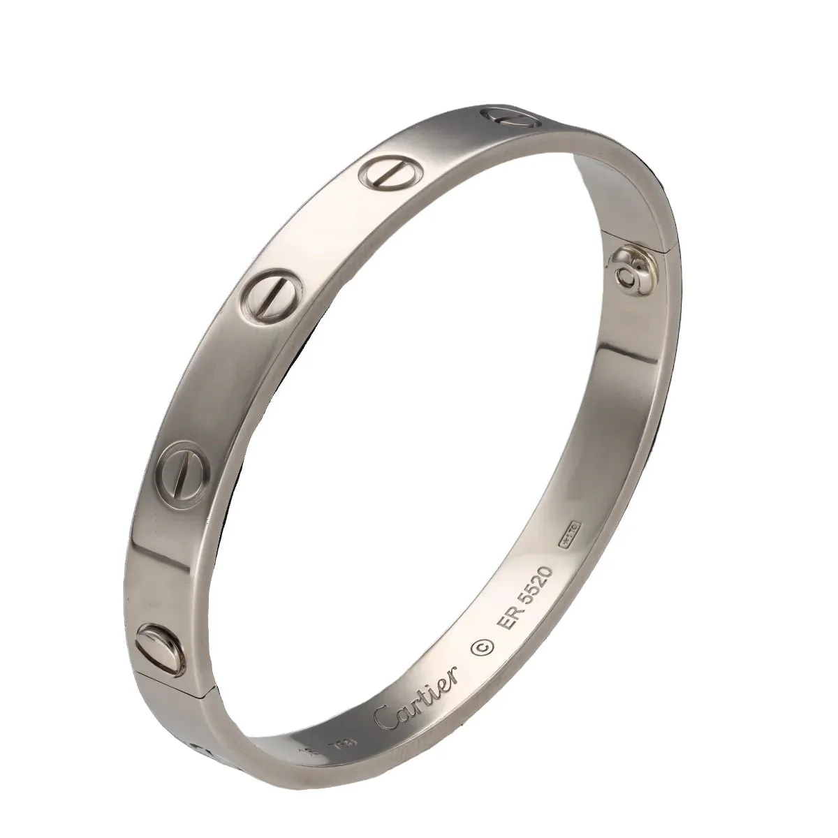 Bracelet Jonc CARTIER "Love" en or blanc