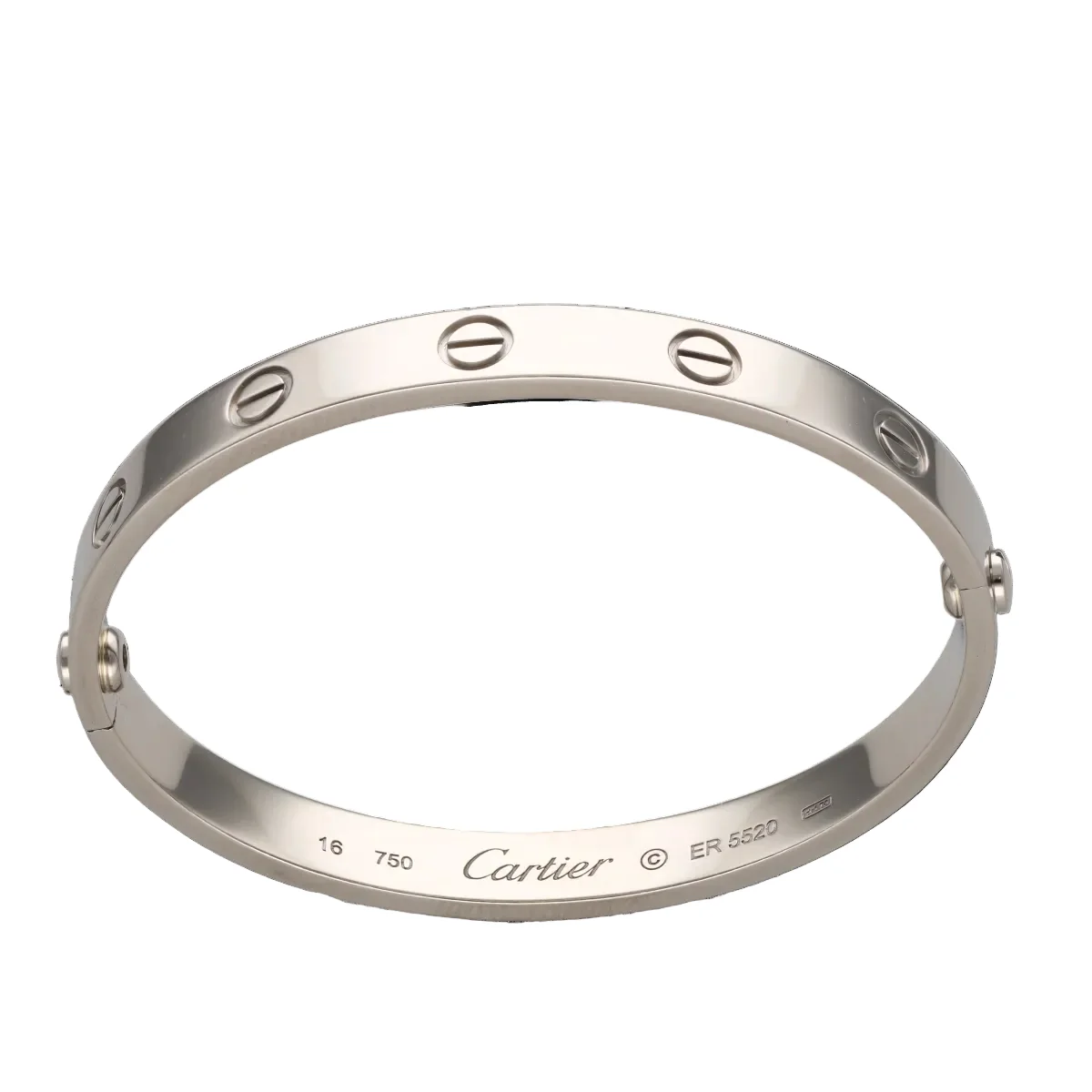 Bracelet Jonc CARTIER "Love" en or blanc - Image 3