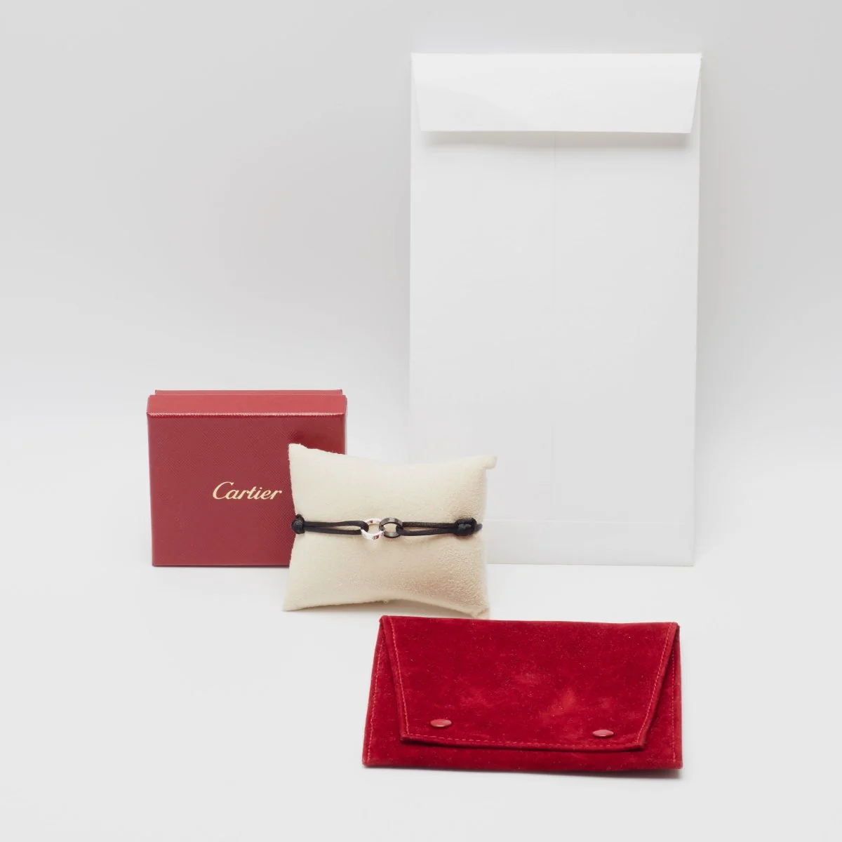 Bracelet Cartier Love Cord en or blanc et céramique - Image 2
