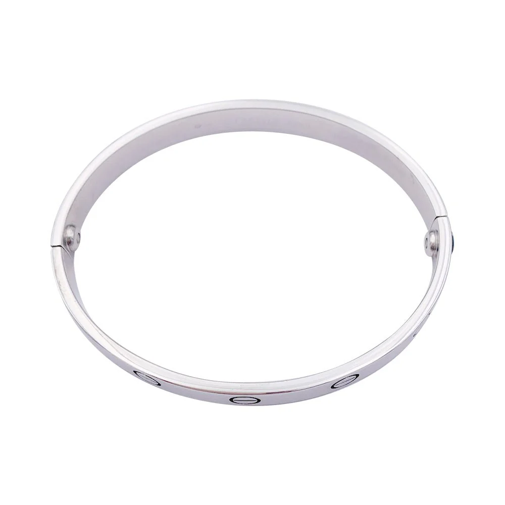 Bracelet CARTIER "Love" en or blanc. - Image 3