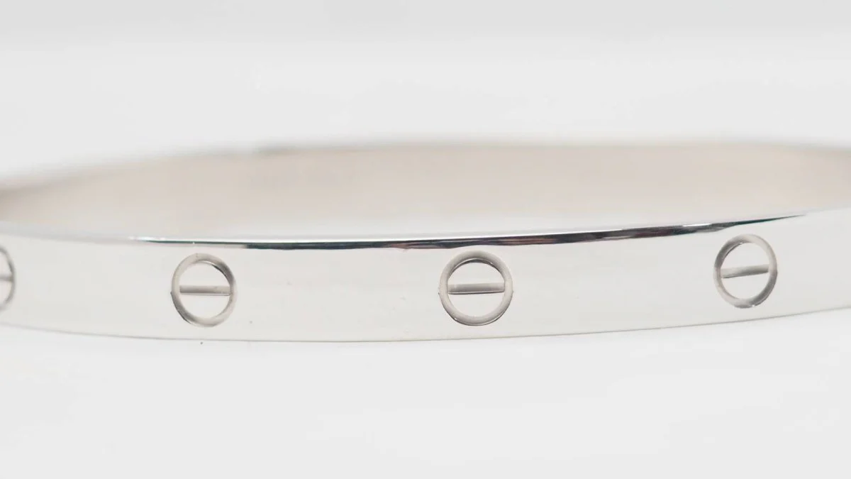 Bracelet Jonc CARTIER "Love" en or blanc - Image 3