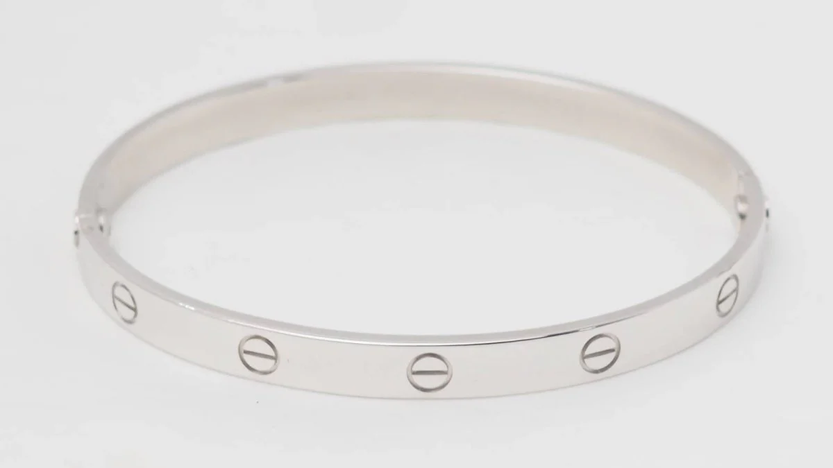 Bracelet Jonc CARTIER "Love" en or blanc - Image 5