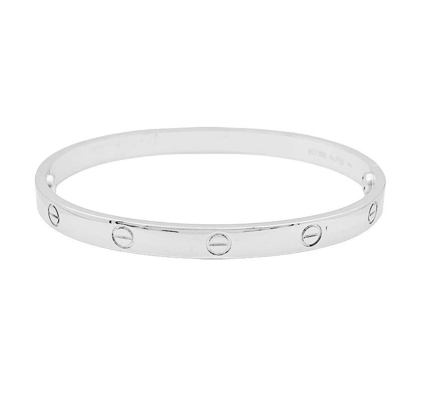 Bracelet Cartier "Love" or blanc.