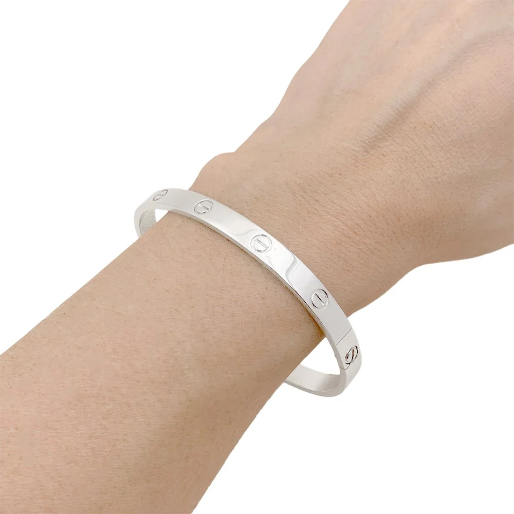 Bracelet Cartier "Love" or blanc. - Image 2