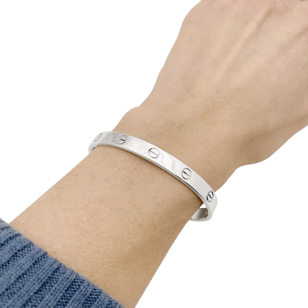 Bracelet Jonc CARTIER "Love" en or blanc - Image 2