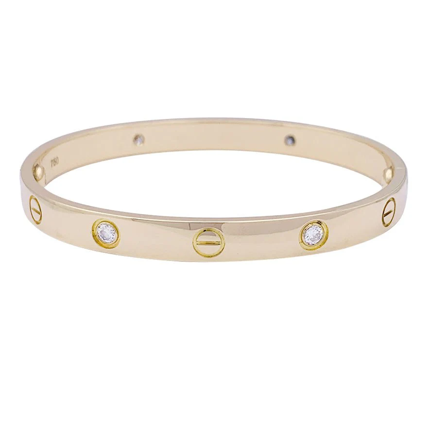 Bracelet CARTIER "Love" en or jaune et diamant