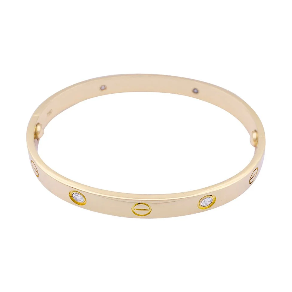 Bracelet CARTIER "Love" en or jaune et diamant - Image 3