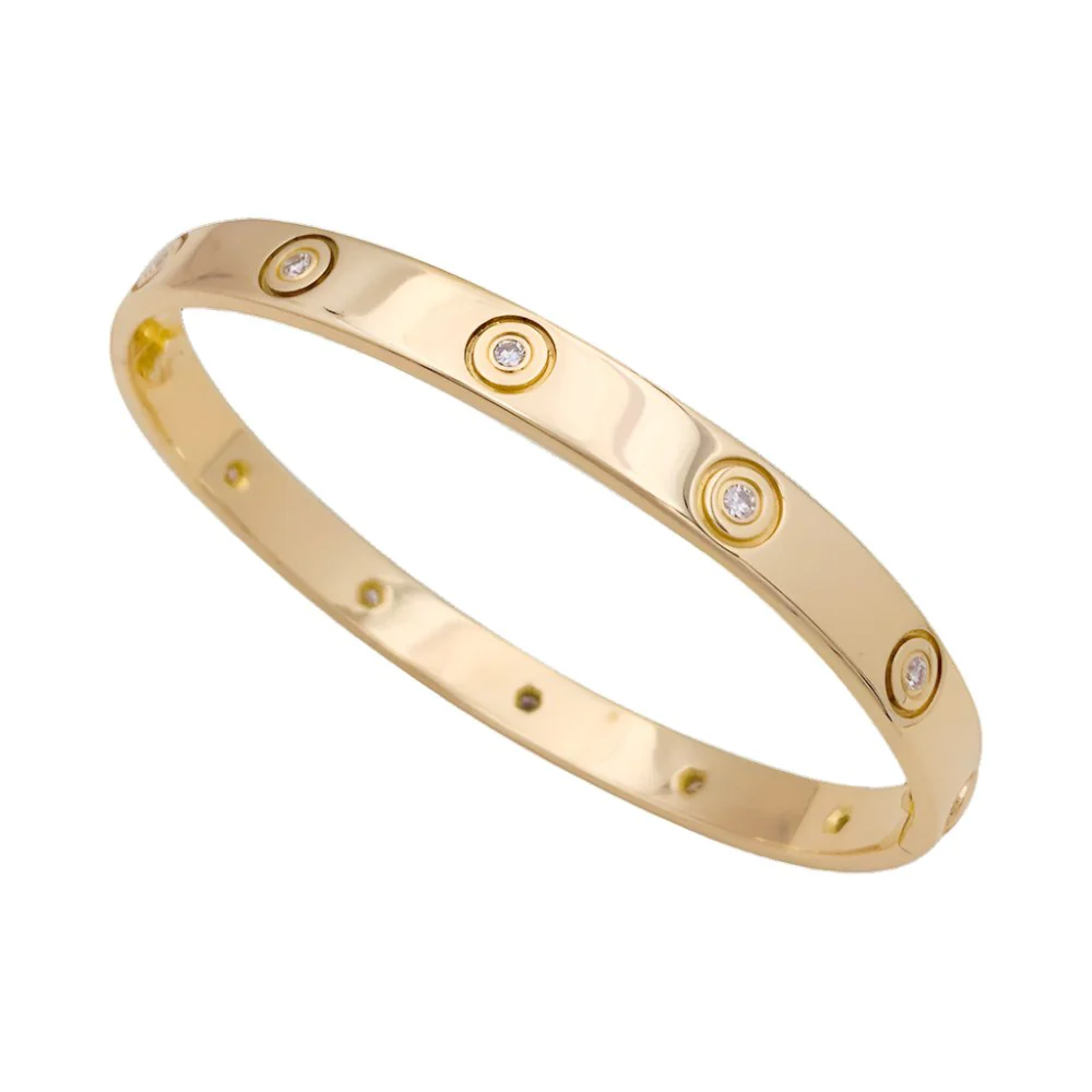 Bracelet CARTIER "Love" en or jaune et diamants