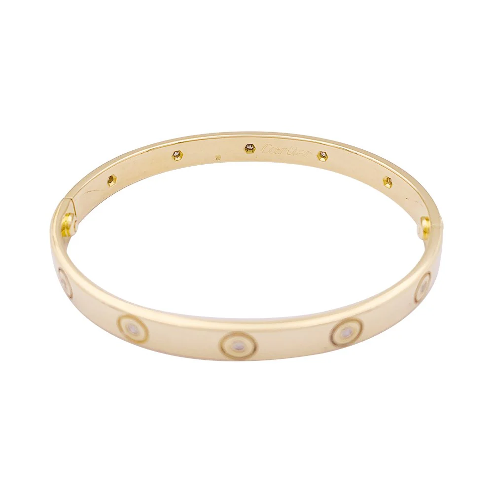 Bracelet CARTIER "Love" en or jaune et diamants - Image 4