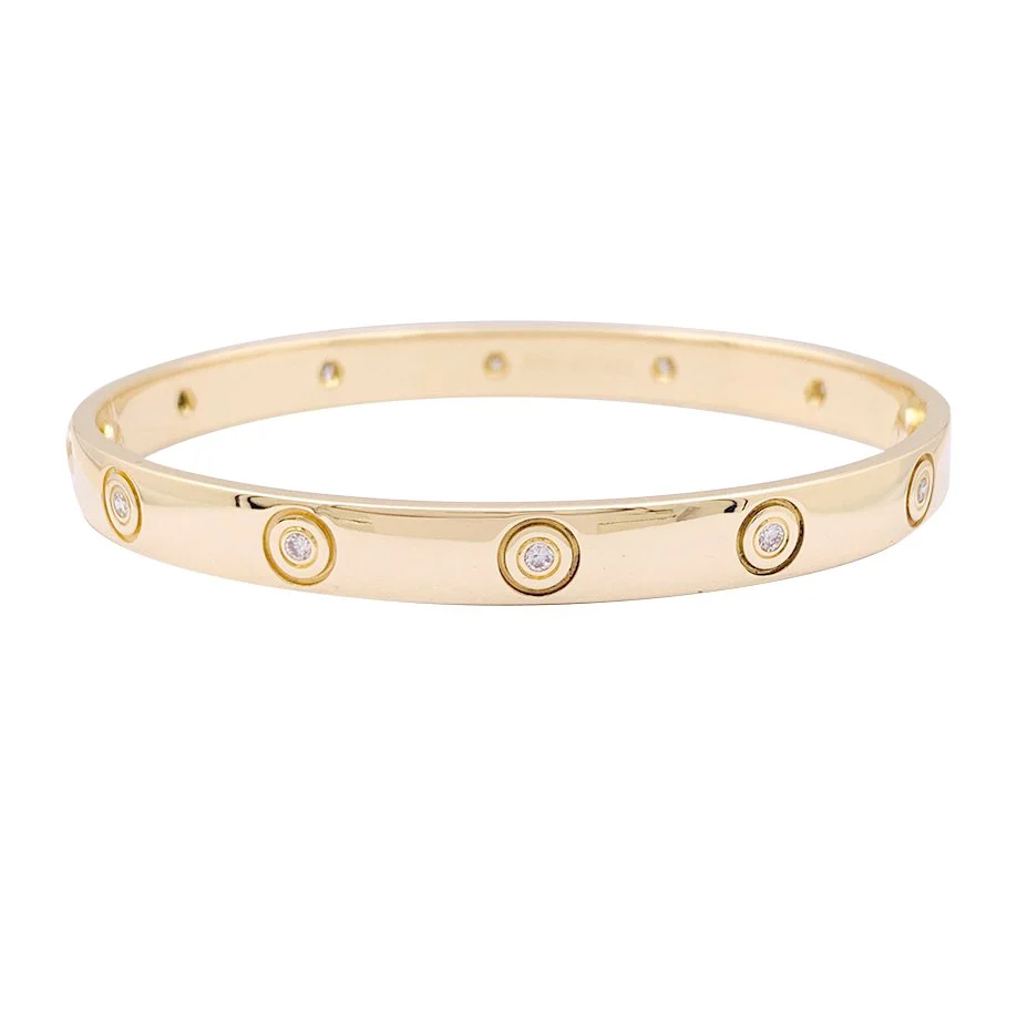 Bracelet CARTIER "Love" en or jaune et diamants - Image 5