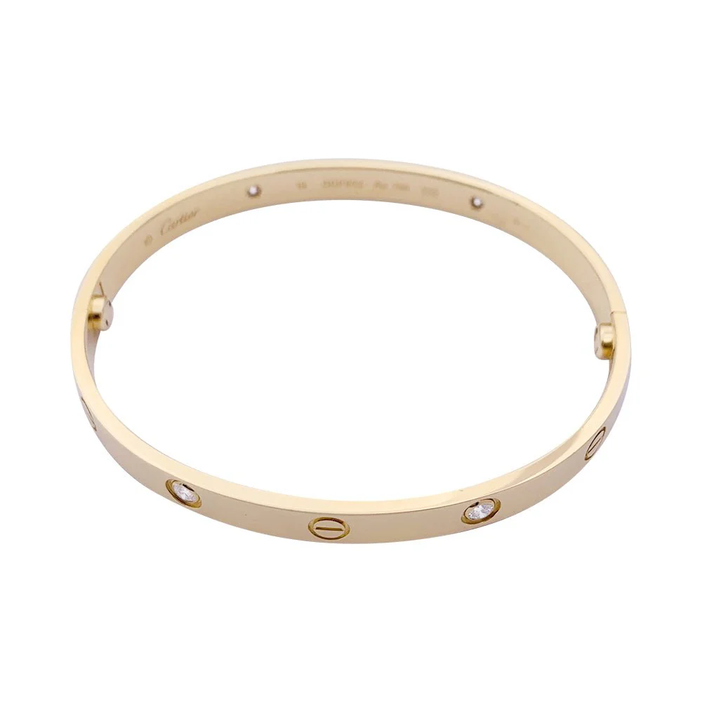Bracelet CARTIER "Love", en or jaune et diamants - Image 2