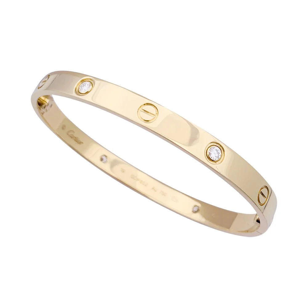 Bracelet CARTIER "Love", en or jaune et diamants - Image 3