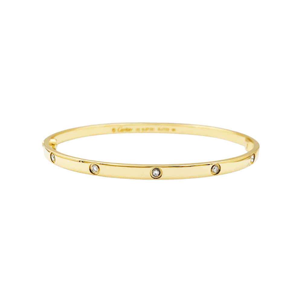 Bracelet Jonc CARTIER "Love" en or jaune et diamants