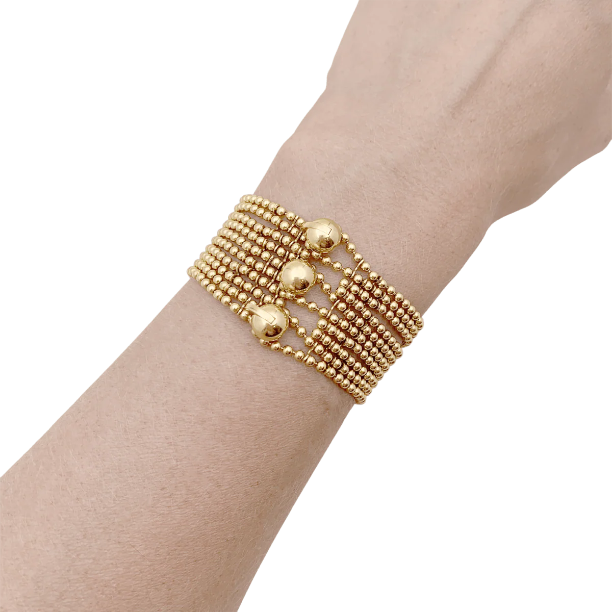 Bracelet Manchette CARTIER "Draperie" en or jaune - Image 2