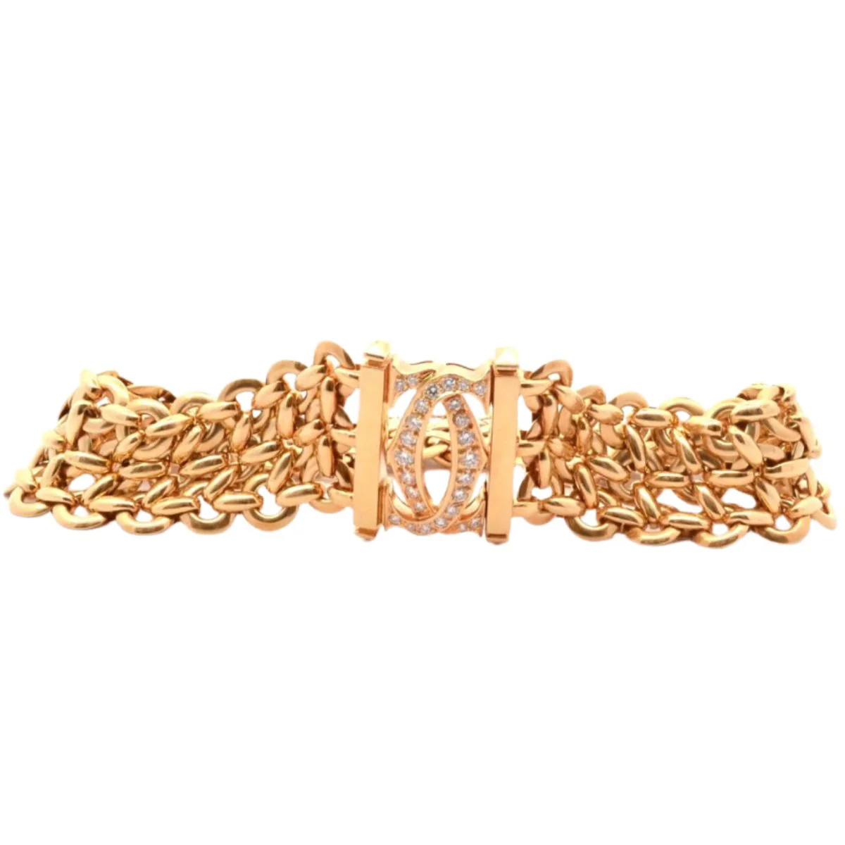 Bracelet CARTIER "Pénélope" en or jaune et diamants