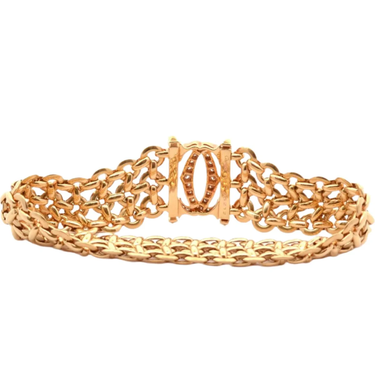 Bracelet CARTIER "Pénélope" en or jaune et diamants - Image 2