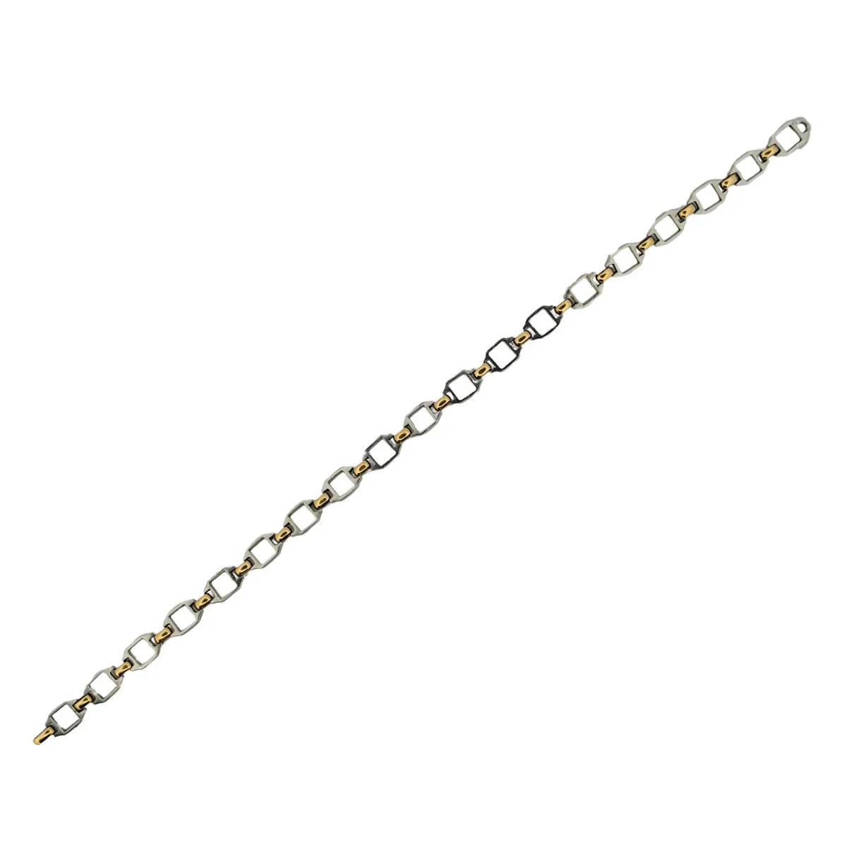 Bracelet CARTIER "Santos" en or jaune et acier