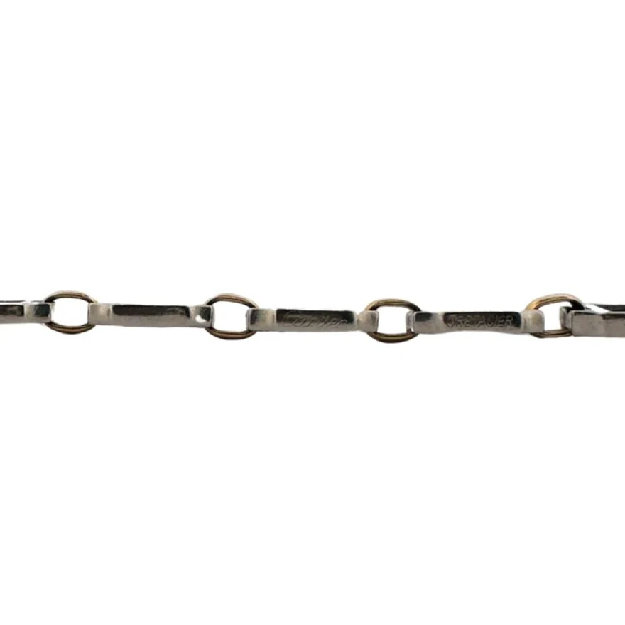 Bracelet CARTIER "Santos" en or jaune et acier - Image 3